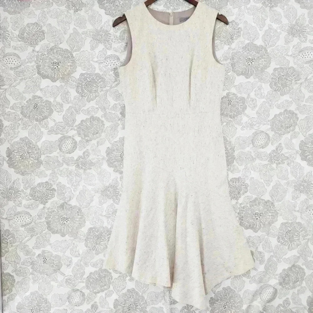 💥  ‎ Entier Wool Blend Sleeveless Asymmetrical Midi Dress 6